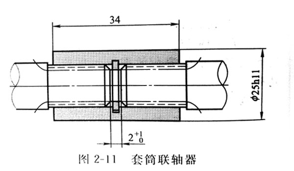 详情 (1)采用挠性联轴器连接(图2-10) (2)采用套筒联轴器连接(图2-11)